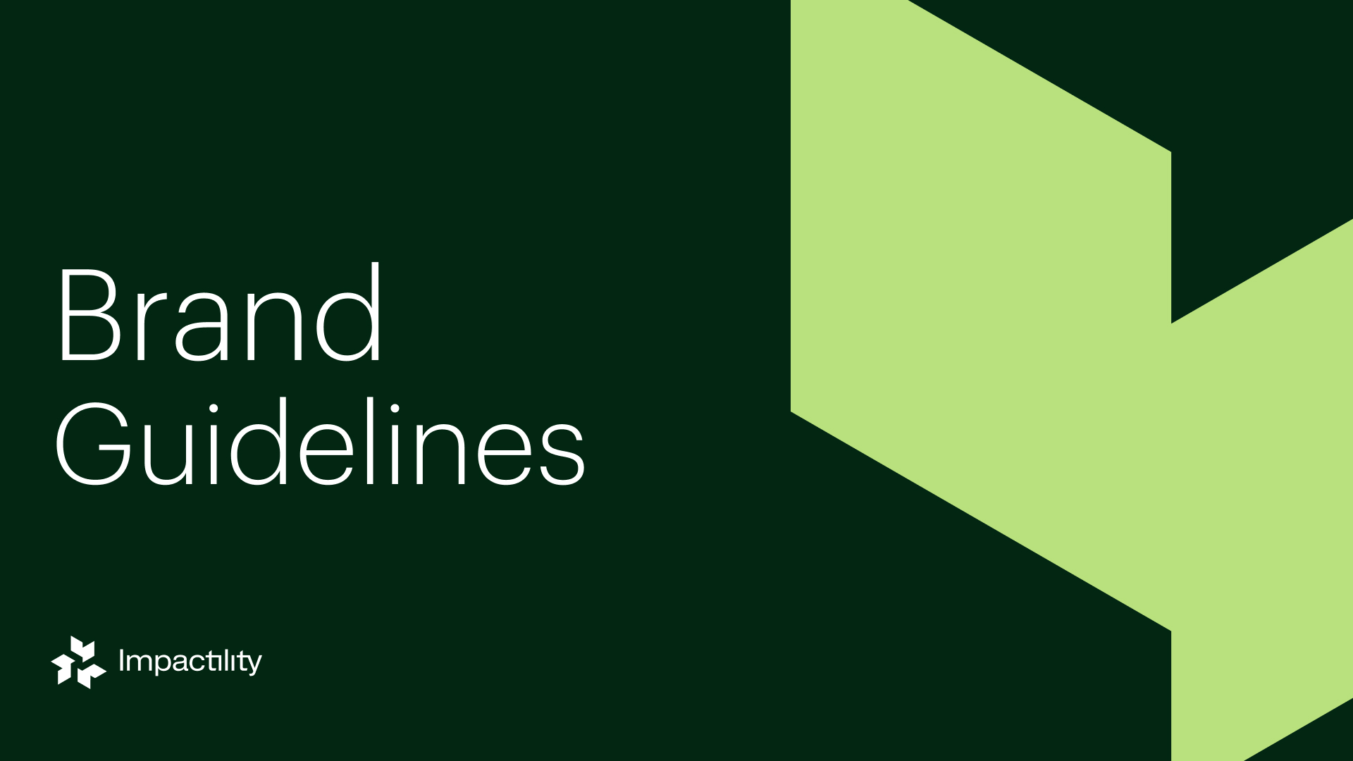 Brand guidelines cover