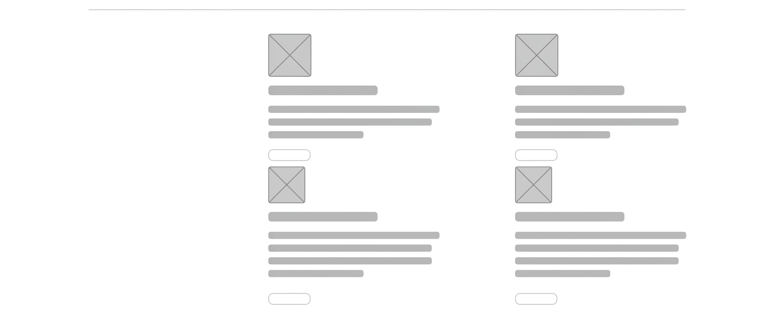Early wireframe — technology pillars